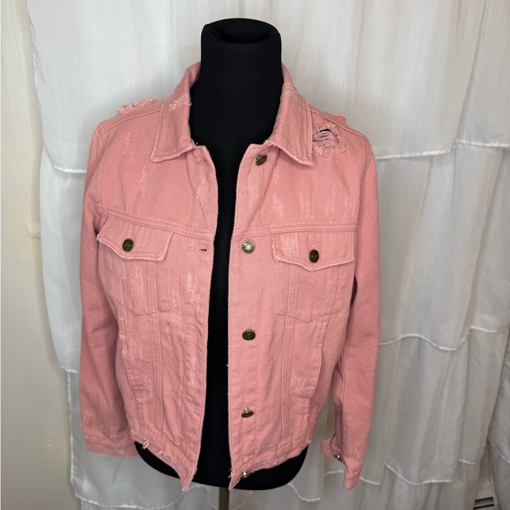 Pink Denim Jacket